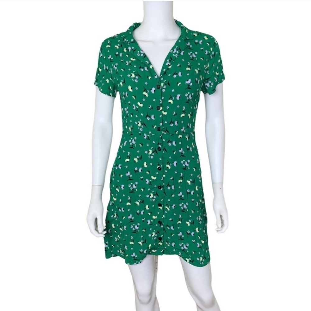 [Lush] Floral Button Down Dress